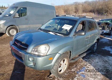 2008 Hyundai Tucson Gls from USA, damaged, VIN KM8JM12BX8U814329